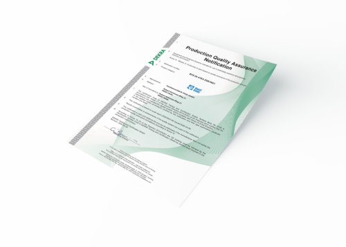 [Translate to Chinesisch:] Quality assurance certificate – according to Directive 94/9/EC (ATEX)