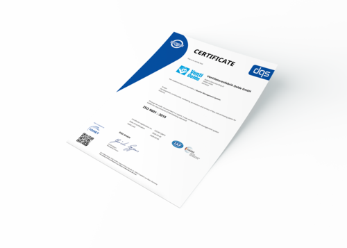 [Translate to Chinesisch:] Certificate DIN EN ISO 9001 : 2015 – Quality Management System