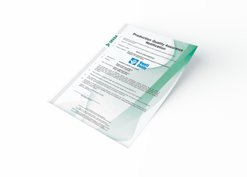[Translate to Chinesisch:] Quality assurance certificate – according to Directive 94/9/EC (ATEX)